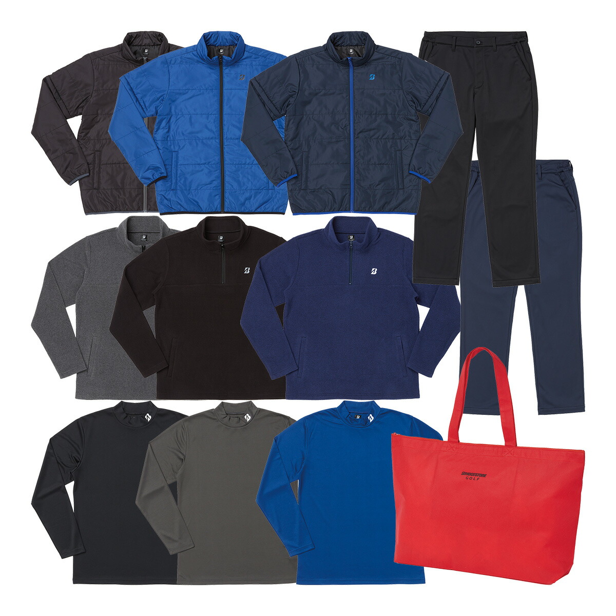 ブリヂストン　ゴルフウェア 楽天市場】ブリヂストンゴルフ 2024年 お楽しみ袋 ウェア4点セット+