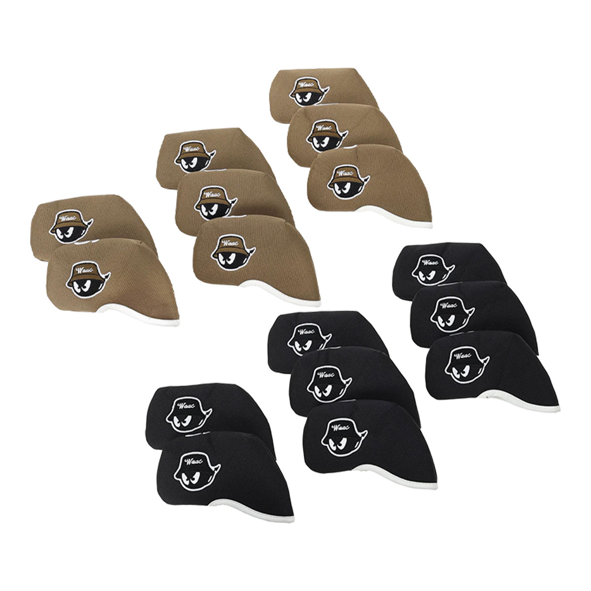 楽天市場】WAAC ワックヘッドカバー アイアン用アイアンカバー セット