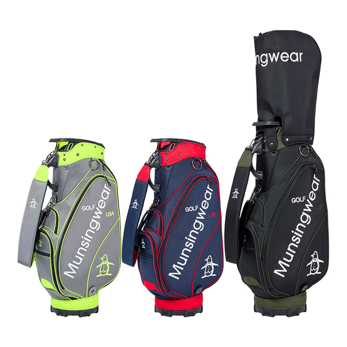 楽天市場】マンシングウェア ゴルフ 9.5型 大口径 キャディバッグ