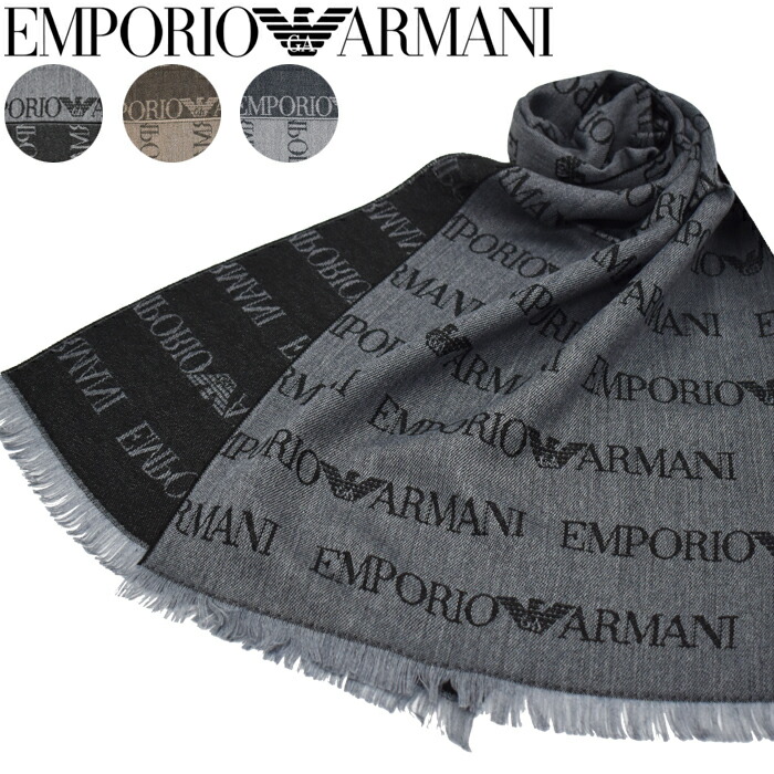 EMPORIO ARMANI エンポリオアルマーニ えり巻き えり巻き 全3色 EM004238 AF21541 アルマーニ えり巻き 差し上げ物 成人男性 えり巻き 差し上げ物 イタリア製 差し上げ物 羊毛 ロゴタイプ 冬 防寒ブランド名 男女兼用 ユニ一発やる 今めかしい  差し上げ物
