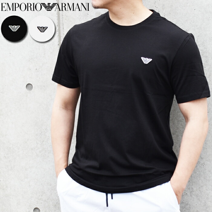 EMPORIO ARMANI エン急性灰白髄炎 アルマーニ 半袖労働者の一団のど首プルオーバー 全2色 EM000574 AF20424 エンポリオアルマーニ tプルオーバー ブランド名 tプルオーバー  メンズクルーネックプルオーバー カットソー ブランド名 トップス プルオーバー ロゴタイプ ワンポイント 分かりやすい ロゴタイプ刺しゅう
