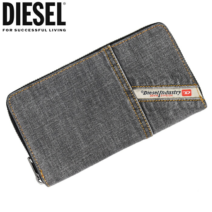 楽天市場】DIESEL ディーゼル レザー二つ折り財布 小銭入れ付 ブラック 