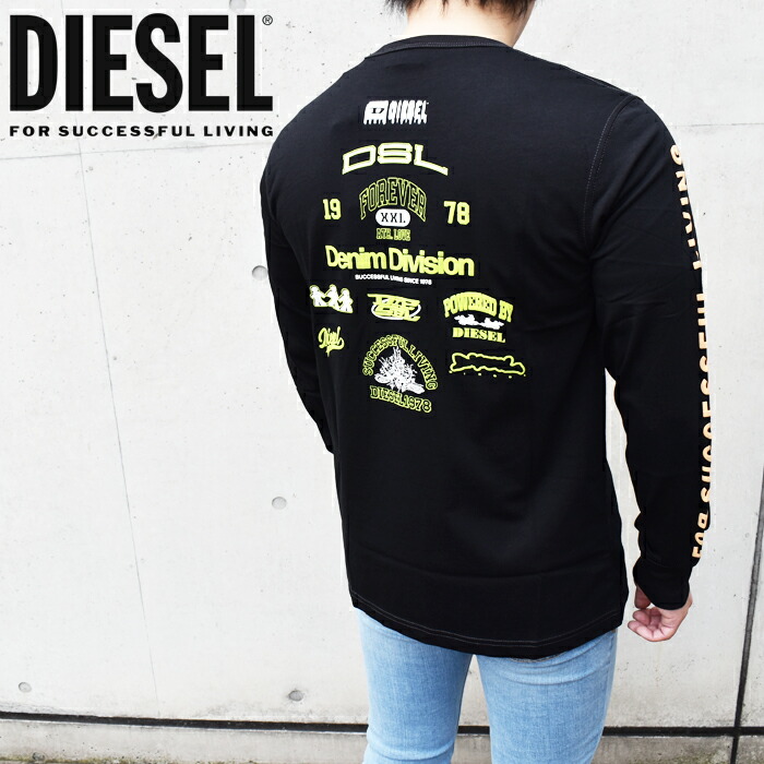 楽天市場】DIESEL ディーゼル ロングTシャツ ロンT 全2色 T-JUST-LS-K2 