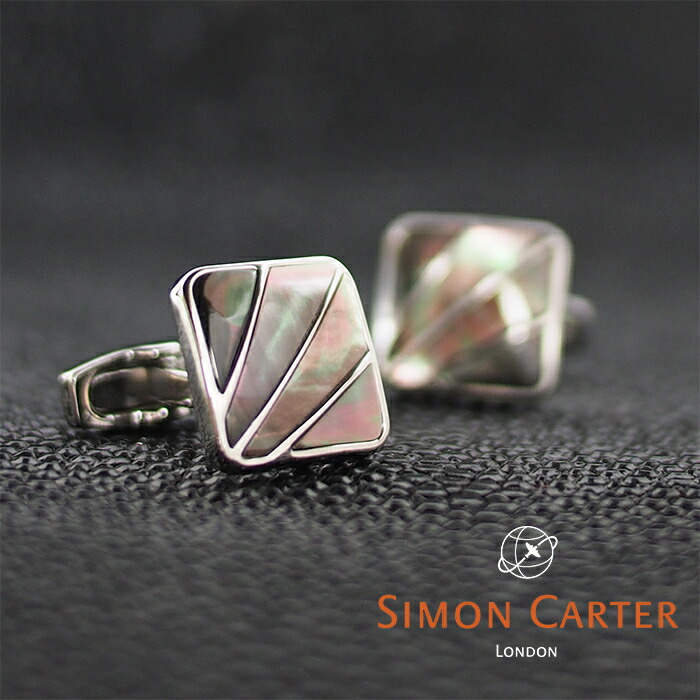 楽天市場 Simon Carter サイモンカーター カフス カフリンクス カフスボタン Deco Fan グレー シルバー Grey Mop サイモンカーター カフス カフスボタン メンズ Men S Jack