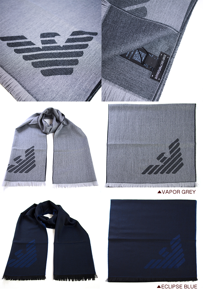 【楽天市場】EMPORIO ARMANI エンポリオアルマーニ マフラー スカーフ 全2色 625051 8A366 アルマーニ マフラー