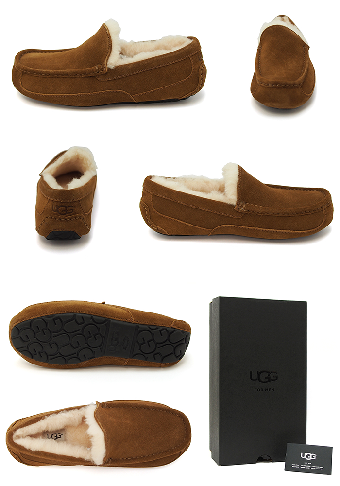 レディース ugg スリッポン タスマン チェスナット ボア アグ 23.5 24