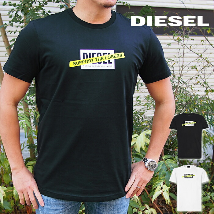 楽天市場 Diesel ディーゼル 半袖クルーネックtシャツ 全2色 ディーゼル Tシャツ A 0hayu T Diegos A3 Men S Jack
