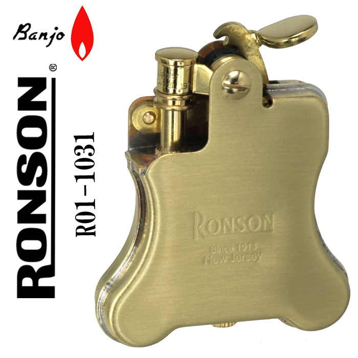 Ronson アンティークライター 茶色と銀色のストライプ Ronson アンティークライター 茶色と銀色のストライプ Ronson