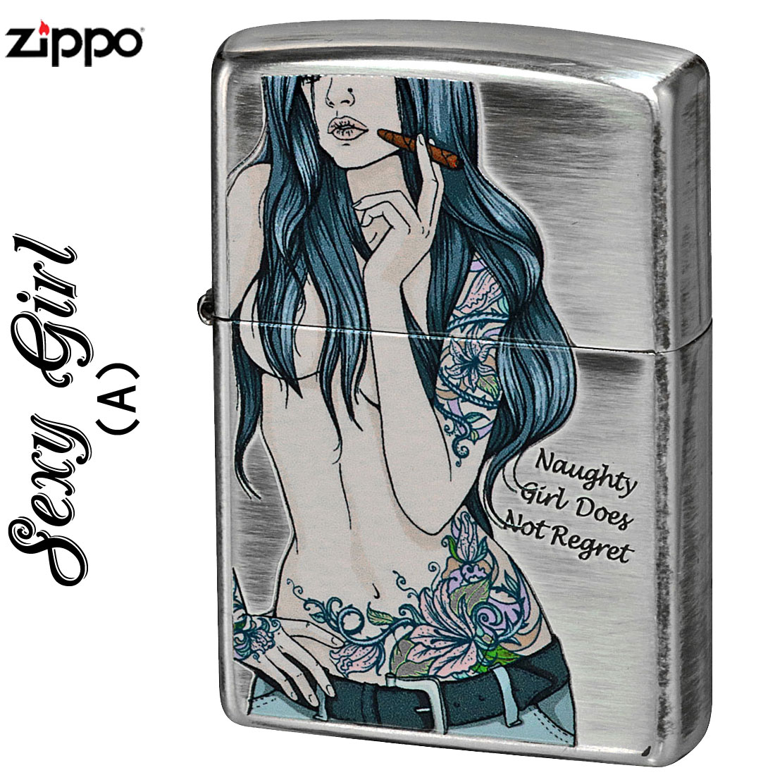 楽天市場】zippo(ジッポーライター)SEXY GIRL セクシーガール 銀いぶし