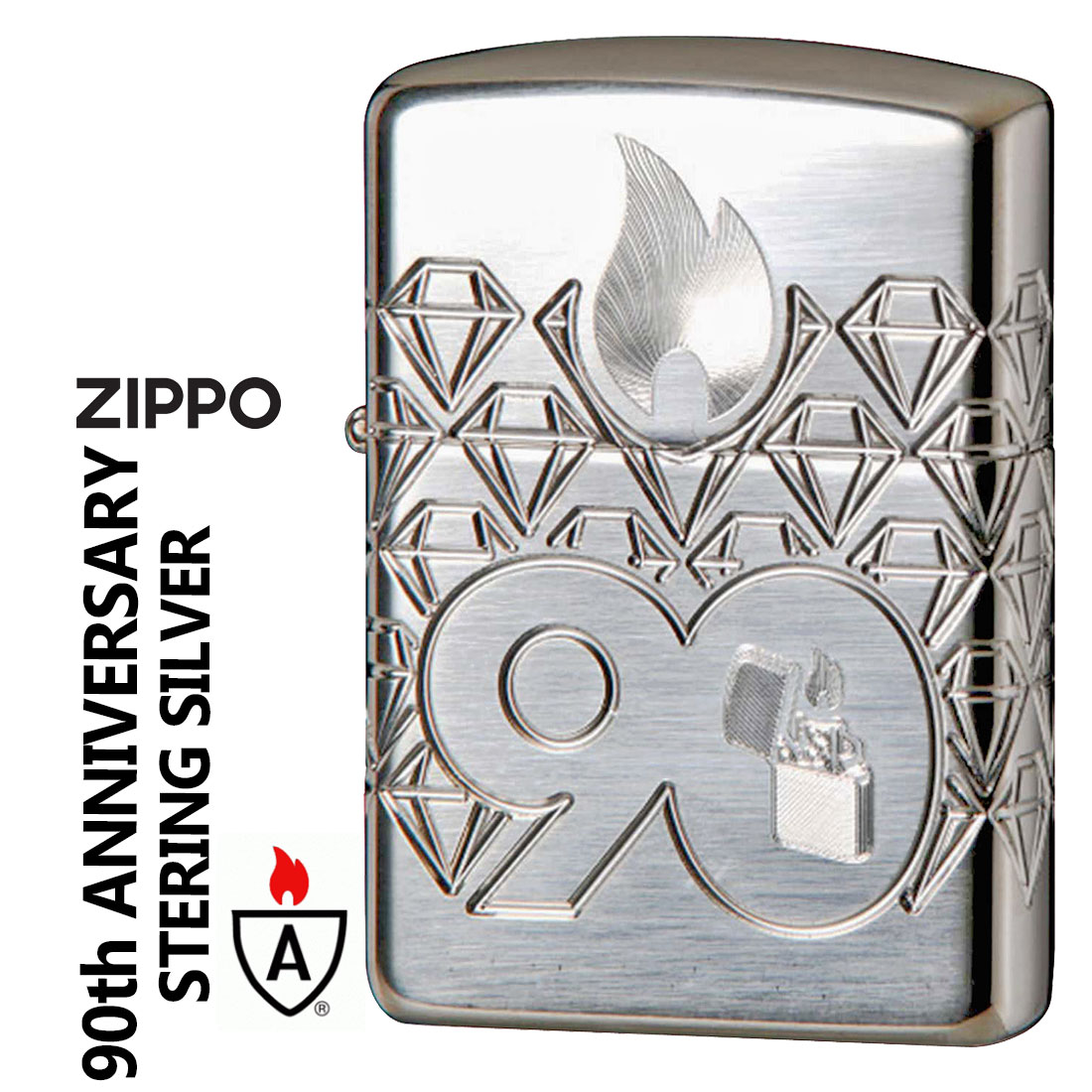 時間指定不可 ZIPPO ジッポーライター アーマー ZIPPO社創業90周年記念