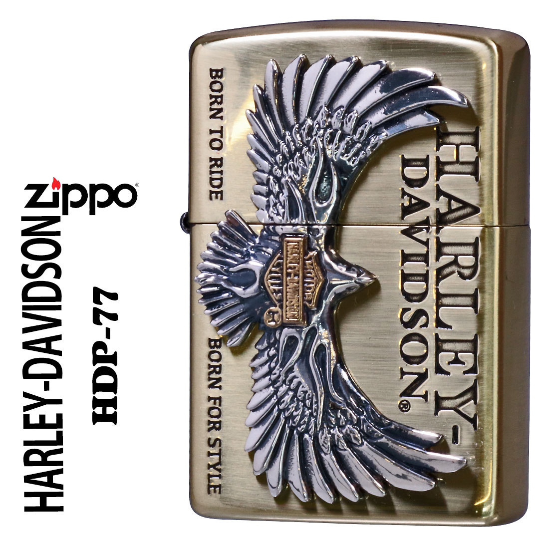 楽天市場】ZIPPO ハーレーダビッドソン HDP-76 ジッポー ライター 正規