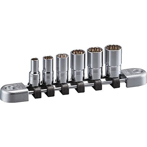 京都機械工具(KTC) ネプロス 6.3SQ セミディープソケットセット 6点組 6角つら構え NTB2M06WA