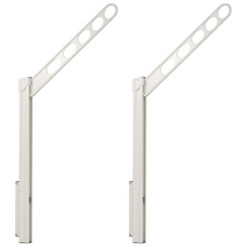 川口技研 腰壁用物干し ホスクリーン GP-55-W ホワイト 2本1組