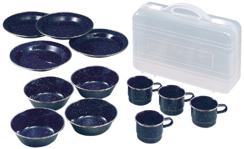 キャプテンスタッグ ウエスト　ホーロー食器　セット　(キャリングケース付) M-1078　琺瑯　ホーロー　食器 7,404円