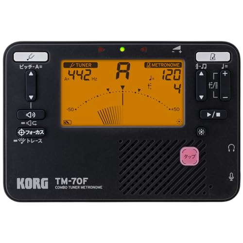 KORG(コルグ) チューナー メトロノーム TM-70F BK ブラック 日本製 吹奏楽 ブラスバンド オーケストラ