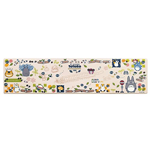 センコー(Senko) となりのトトロ おえかき 拭ける PVC キッチンマット 約45× 180cm ベージュ キャラクター トトロ toto