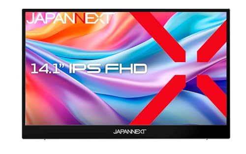 JAPANNEXT 14.1インチ モバイルモニター IPS パネル フルHD 1920x1080解像度 (USB/Type C/MAC PC対
