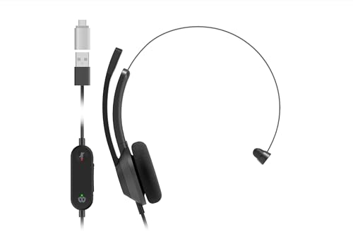 シスコシステムズ (Cisco) 尖端仕掛ける 321 片耳手合い ノイズキャンセリング 音吐合わせる 長時間好いたらしいエルゴノミクスデザイン 有線 US