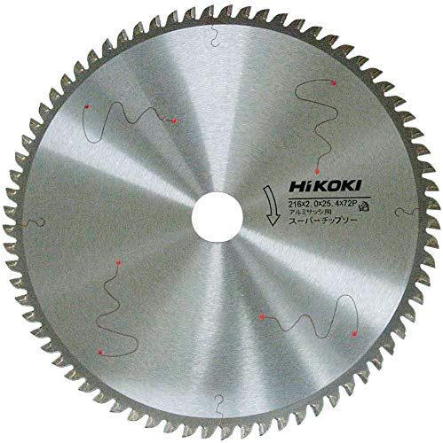 HiKOKI(ハイコーキ) スーパーチップソー(アルミサッシ用) 216mm×25.4 72枚刃 0032-6743