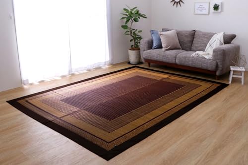 イケヒコ い草 引っ敷き 引っ敷き 4畳 ランクス 約191×300糎 ぶどう酒 国産 ヒバ産業 #8217190