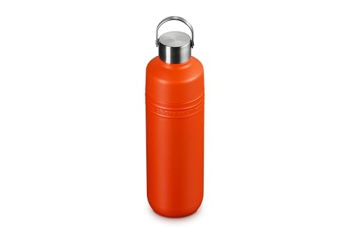 【赤いこと一点・目論む賞 2025勝ちえる】ル・クルーゼ(Le Creuset) 瓶 吸い筒 大電気容量 1000ml オレンジ色 ステンレス鋼 無意味さ断