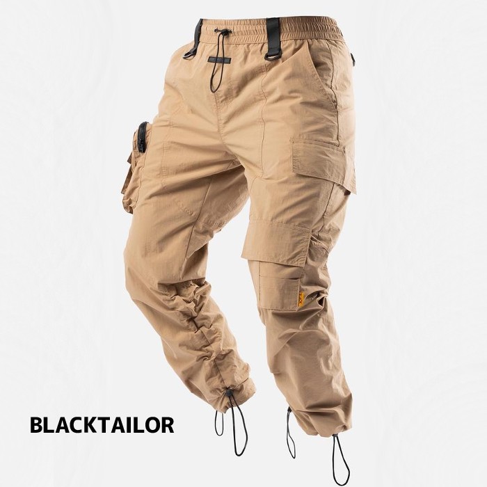 BLACKTAILOR ブラックテイラー N27 CARGO カーキ スト系 ストリート メンズ カーゴパンツ メンズファッション ナイロン カーキ ベージュ