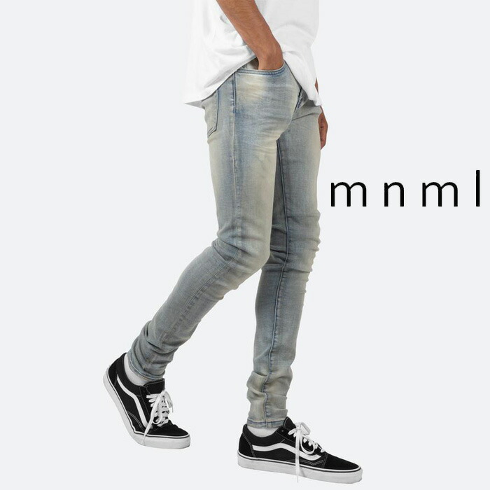 楽天市場】mnml ミニマル X144 Stretch Denim ZIPPER ジッパー