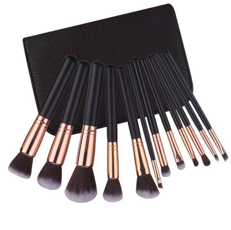 【楽天市場】メイクブラシ セット 化粧ブラシ 化粧筆 メイク道具 化粧ポーチ付き メイクアップ 12本セット フルセット：JackPeach楽天市場店