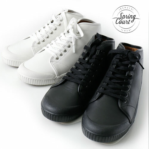 Springcourt 彼氏 スプリングコート ナッパレザー ミドルカット メンズ靴 B2 Nappa Leather Mid 夏 Cut Shoe B2n V5 メンズ 本革 シューズ スニーカー 靴 ミドルカットスニーカー おしゃれ かっこいい 紳士 春服 春物 春 夏服 夏物 夏 大人 彼氏 プレゼント Jackpot