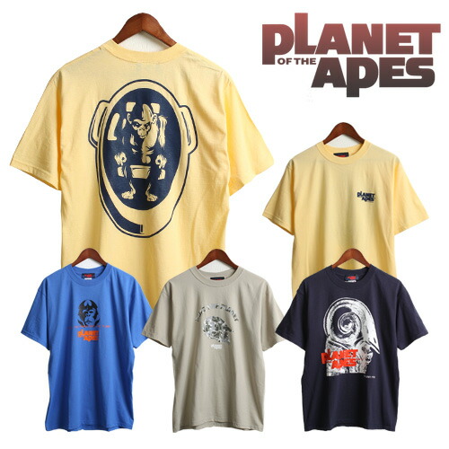[期間SALE] 猿の惑星（PLANET OF THE APE）オフィシャルTシャツ[メンズ 半袖 Tシャツ ティーシャツ カットソー おしゃれ かっこいい 紳士 秋服 秋物 秋 冬服 冬物 冬 大人 彼氏 プレゼント]◆60%〜画像
