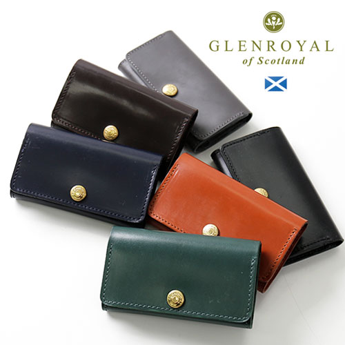 Glenroyal/グレンロイヤル SLM BUSINESS CARD HOLDER 03-6131 名刺入れ [歌留多入れ パウダーコンパクト か細い フルブライドルレザー スコットランド 連合王国 連合王国 UK 本革 ユニ一発やる 牛皮 エイジング 今めかしい 差し上げ物]