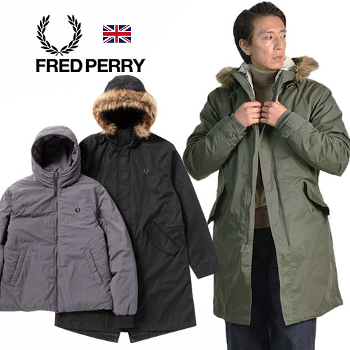 楽天市場】FRED PERRY/フレッドペリー FUR LINED PARKA J6525