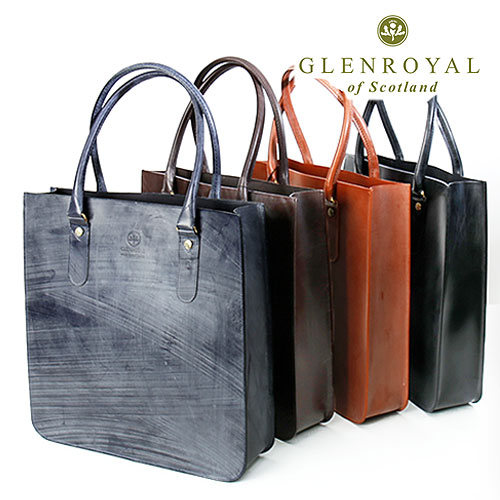 GLENROYAL/グレンロイヤル 2 HANDLE TOTE BAG 01-6087 2ハンドル レザートートバッグ [定番 フルブライドルレザー スコットランド 本革 手持ち 手提げ 肩掛け 革鞄 ユニセックス ビジネス 牛革 エイジング ノートPC おしゃれ かっこいい 紳士 大人 プレゼント]