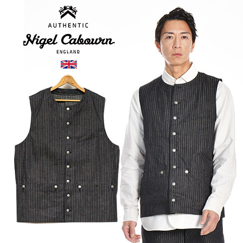 ナイジェルケーボン　リバーシブル　リネン　フレンチホスピタルベスト Nigel Cabourn（ナイジェルケーボン）の「Nigel Cabourn