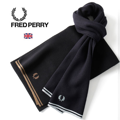 楽天市場】[期間SALE] FRED PERRY/フレッドペリー WAFFLE KNIT SCARF