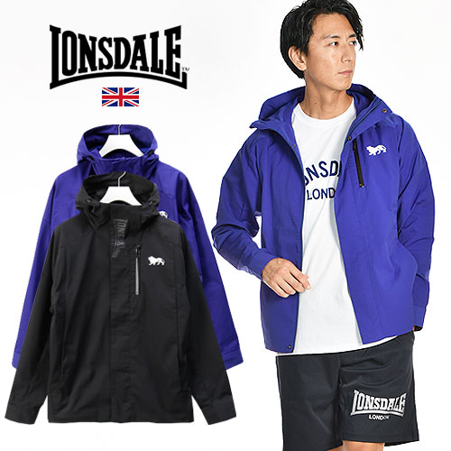 [期間SALE] LONSDALE/ロンズデール SPOSAN JACKET スポサン ジャケット LD001 トレーニング フ―デットジャケット [メンズ ポリエステル カジュアル ジムワーク おしゃれ かっこいい 吸水速乾・ストレッチ 大人 プレゼント]