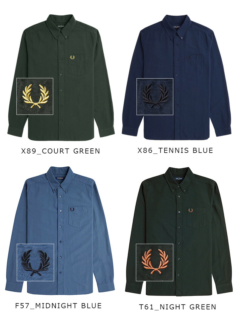 FRED PERRY フレッドペリー オックスフォードシャツ　長袖 FRED PERRY フレッドペリー シャツ 長袖 メンズ