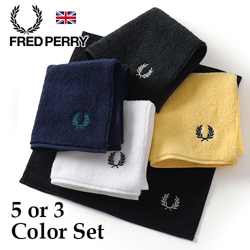 26年春夏新作 FRED PERRY/フレッドペリー TOWEL HANDKERCHIEF F20008 タオルハンカチーフ３色仕掛ける５色仕掛ける[パイル えり巻き ユニ一発やる 月桂樹 ローレルリース ロゴタイプ 今めかしい かっこいい  成年者 彼 差し上げ物 父の日]