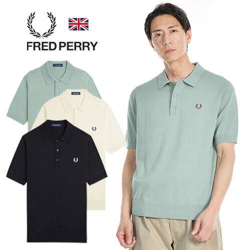 FRED PERRY Ｋ9725ポロシャツ FRED PERRY フレッドペリー ニット ポロシャツ シャツ K9725