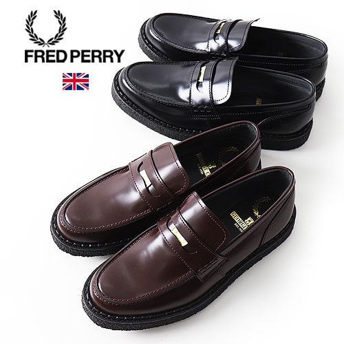FREDPERRY/フレッドペリー GC X FP PENNY LOAFER LEATHER SHOSE ペニーローファー シューズ SB1345[限定コラボ George Cox ジョージコックス フルグレインレザーコインローファー 高品質 本革 靴 英国 UK  おしゃれ かっこいい トラッド プレゼント]