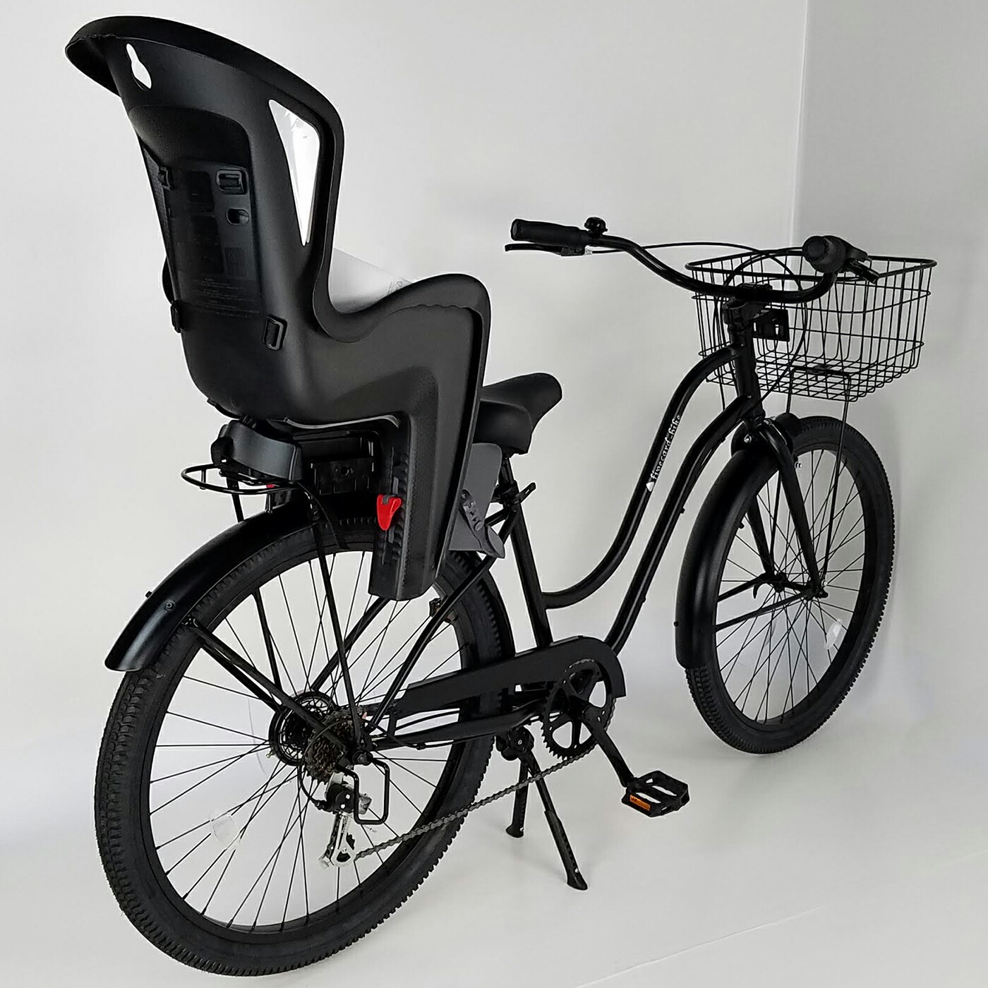 【楽天市場】【1週間前後でお届け！】【チャイルドシート11色】子供乗せBilbyビルビーチャイルドシート付き26インチ! 変速 BLACK