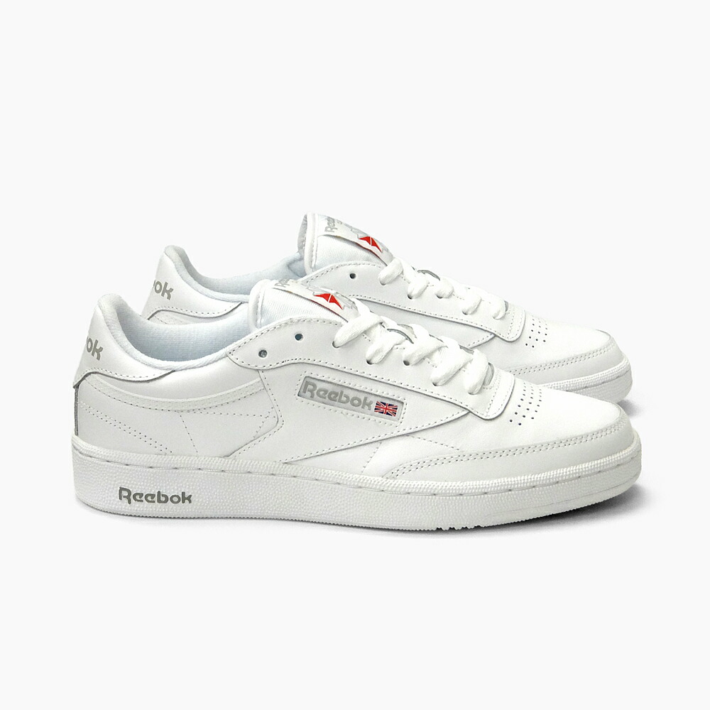 楽天市場 Reebok リーボック スニーカー Club C 85 Ar0455 White Grey クラブc85 ホワイト グレー レザー 白 Reebok Classic リーボッククラシック プレゼント セレクトショップ Jackpot Store