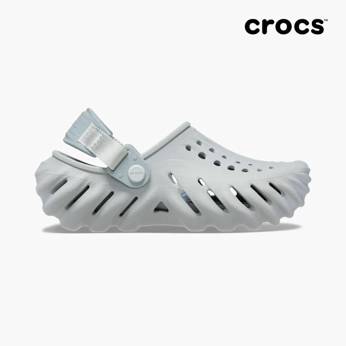 crocs ホワイト/グレー エコーマーブルクロッグサンダル crocs クロックス crocs【メンズ レディース サンダル】Echo
