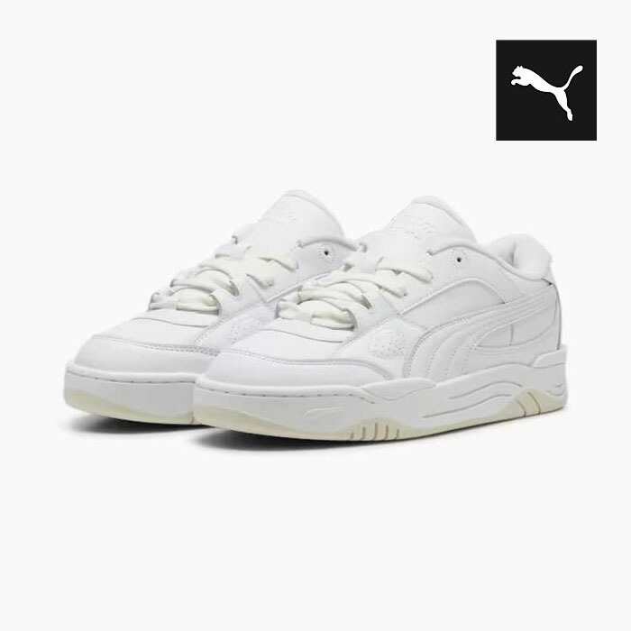 ☆送料無料☆ PUMA 180 White White ☆ PUMA 180 Fashion Lace Up Mens White Sneakers Casual Shoes