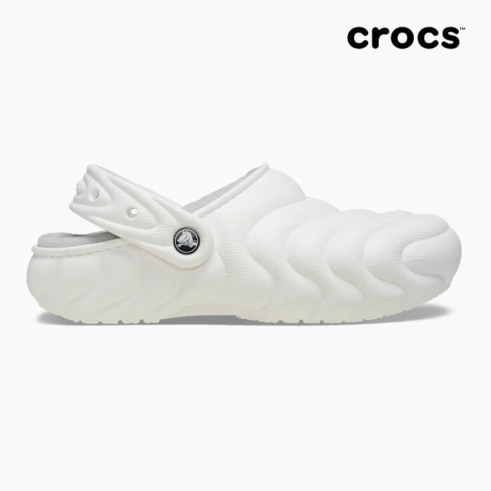 【最強発送】クロックス サンダル メンズ レディース クラシック ラインド オーバーパフ クロッグ CROCS CLASSIC LINES OVER PUFF CLOG WHITE 210059 100 白 サポ 軽量｜セレクトショップ JACKPOT STORE