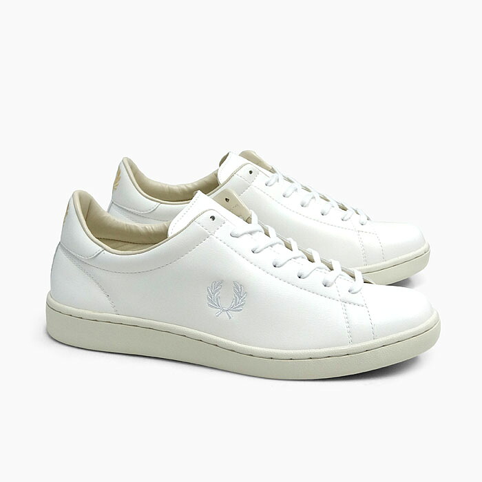 楽天市場 Fred Perry フレッドペリー メンズ スニーカー 春夏新作 Breaux F 10 White ブロー Men S 白 レザー ローカット 革 シューズ フットウェア Sneaker Shoes フレッド ペリー 靴 スニーカー 坊主