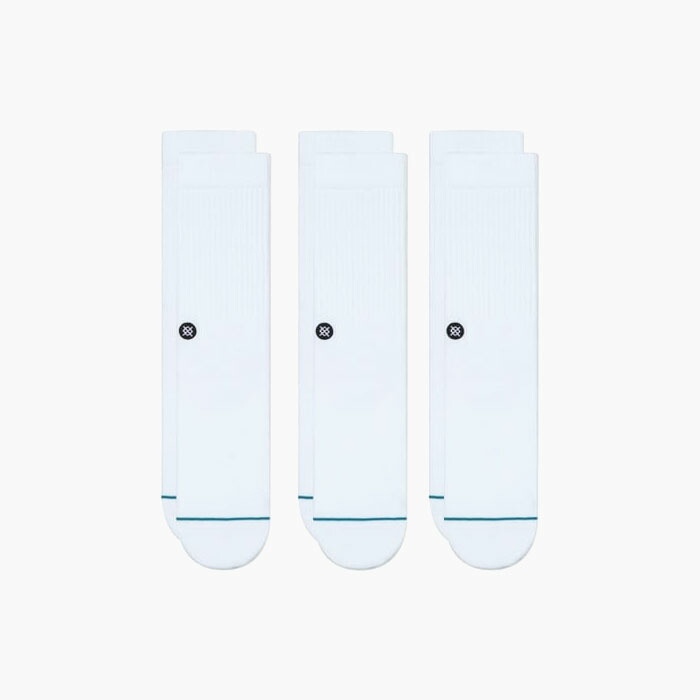楽天市場 Stance Socks Icon 3pack M556d18icp Wht スタンス アイコン 3足 クルーソックス スタンス ソックス 靴下 メンズ レディース キッズ 白 クルー丈 セレクトショップ Jackpot Store