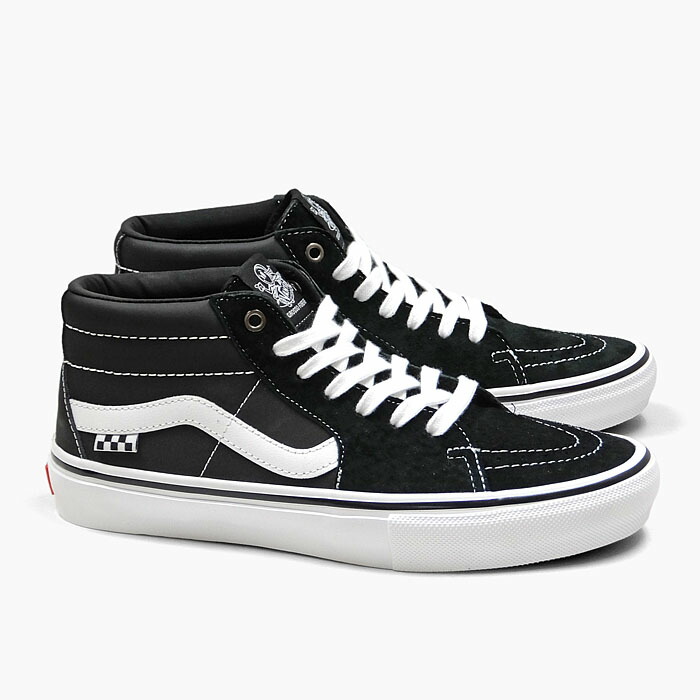 人気ブランド 楽天市場 5月1日発売 Vans Skate Grosso Mid Vn0a5fcg625 バンズ スケート グロッソ ミッド ヴァンズ メンズ スニーカー スエード ヌバックレザー スケボーシューズ 黒白 セレクトショップ Jackpot Store 最新情報 Lexusoman Com