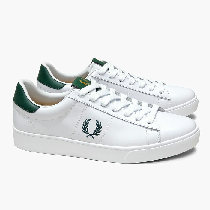 楽天市場 Fred Perry Spencer Leather B2333 100 フレッドペリー スペンサー レザー スニーカー メンズ 白 緑 ローカット 本革 セレクトショップ Jackpot Store