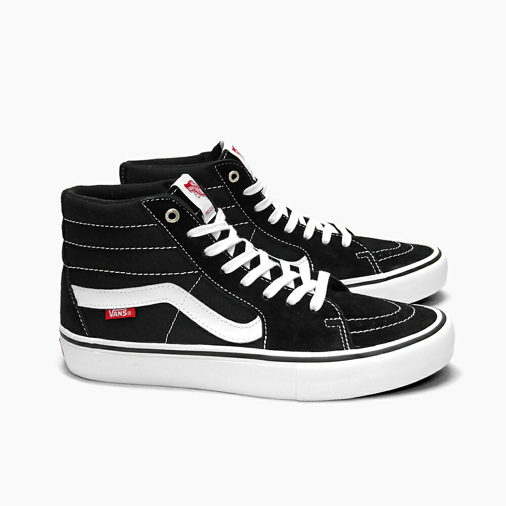 sk8 hi pro black white